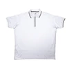 Kép 1/4 - 2XL-6XL méretű fehér színű, félcipzáras férfi rövid ujjú nagyméretű galléros póló kiváló minőségű rugalmas piké pamutból. Próbálja fel személyesen vagy vásárolja meg online, pontos mérettáblázatunk segítségével!1