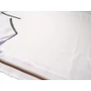Kép 4/4 - 2XL-6XL méretű fehér színű, félcipzáras férfi rövid ujjú nagyméretű galléros póló kiváló minőségű rugalmas piké pamutból. Próbálja fel személyesen vagy vásárolja meg online, pontos mérettáblázatunk segítségével!3