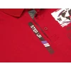 Kép 3/4 - Divatos férfi galléros póló nagy 3XL-6XL méretekben. Bordó színű, nagy nyomott feliratokkal és térkép mintával az igazi kalandoroknak. Prémium minőségű 100% pamutból. Vásárolja meg online, pontos mérettáblázatunk segítségével!2