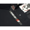 Kép 3/4 - Divatos férfi galléros póló nagy 3XL-6XL méretekben. Sötétkék színű, nagy nyomott feliratokkal és térkép mintával az igazi kalandoroknak. Prémium minőségű 100% pamutból. Vásárolja meg online, pontos mérettáblázatunk segítségével!2