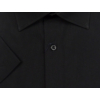 Kép 2/3 - Prémium minőségű B.Sima fekete, zsebes férfi nagyméretű rövid ujjú ing rugalmas pamut anyagból 2XL-6XL méretekben.Rendeljen online kényelmesen, gyors 1-2 munkanapos szállítással!2