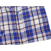 Kép 4/4 - Extra nagy 6XL-9XL méretű B.Kék kockás, zsebes férfi rövid ujjú lenvászon ing prémium minőségű anyagból.Rendeljen online kényelmesen vagy jöjjön el személyesen üzletünkbe!3