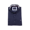 Kép 1/4 - 2XL-6XL nagyméretű B.Sötétkék, barna mintás férfi rövid ujjú ing kiváló minőségű rugalmas pamut anyagból.Rendeljen online kényelmesen vagy jöjjön el személyesen üzletünkbe!