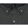 Kép 2/3 - Extra nagyméretű sportos elegáns B.Fekete Nefelejcs férfi rövid ujjú ing kiváló minőségű rugalmas pamut anyagból 6XL-9XL méretekben.Rendeljen online kényelmesen vagy jöjjön el személyesen üzletünkbe!2
