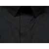 Kép 2/3 - Nagy 2XL-6XL méretű B.Fekete,sima rejtett gombos férfi rövid ujjú ing prémium minőségű rugalmas pamut anyagból.Rendeljen online kényelmesen vagy jöjjön el személyesen üzletünkbe!2