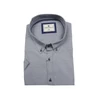Kép 1/3 - Extra nagyméretű sportos elegáns B.Szürke Rácsos férfi rövid ujjú ing kiváló minőségű rugalmas pamut anyagból 6XL-9XL méretekben.Rendeljen online kényelmesen vagy jöjjön el személyesen üzletünkbe!