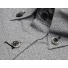 Kép 2/3 - Extra nagyméretű sportos elegáns B.Szürke Rácsos férfi rövid ujjú ing kiváló minőségű rugalmas pamut anyagból 6XL-9XL méretekben.Rendeljen online kényelmesen vagy jöjjön el személyesen üzletünkbe!2