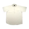 Kép 1/3 - Nagy 2XL,3XL,4XL,5XL,6XL méretű fehér színű, orosz galléros férfi rövid ujjú lenvászon ing. Prémium minőségű pamut anyagból.Rendeljen online kényelmesen vagy jöjjön el személyesen üzletünkbe!
