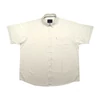 Kép 1/3 - Fehér nagyméretű férfi rövid ujjú lenvászon ing mellkas zsebbel. 2XL, 3XL, 4XL, 5XL, 6XL méretekben kapható prémium minőségű pamut anyagból.Rendeljen online kényelmesen vagy jöjjön el személyesen üzletünkbe!