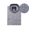Kép 1/3 - Nyári nagy 2XL,3XL,4XL,5XL,6XL méretű férfi rövid ujjú ing-B.Gin anyagában kék mintás. Prémium minőségű rugalmas pamut anyagból.Rendeljen online kényelmesen vagy jöjjön el személyesen üzletünkbe!