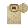 Kép 1/3 - Nyári nagy 2XL,3XL,4XL,5XL,6XL méretű férfi rövid ujjú ing-B.Gin anyagában mustár mintás. Prémium minőségű rugalmas pamut anyagból.Rendeljen online kényelmesen vagy jöjjön el személyesen üzletünkbe!
