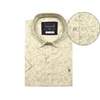 Kép 1/3 - Nyári férfi nagy 2XL,3XL,4XL,5XL,6XL méretű rövid ujjú ing. Bézs színű,anyagában mintás. Prémium minőségű rugalmas pamutból.Rendeljen online kényelmesen vagy jöjjön el személyesen üzletünkbe!