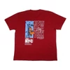 Kép 2/4 - Divatos P.Bordó New York férfi nagyméretű rövid ujjú póló 100% prémium pamutból. 3XL-6XL méretekben kapható.Rendeljen online kényelmesen vagy látogasson el üzletünkbe.3