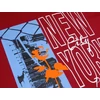 Kép 3/4 - Divatos P.Bordó New York férfi nagyméretű rövid ujjú póló 100% prémium pamutból. 3XL-6XL méretekben kapható.Rendeljen online kényelmesen vagy látogasson el üzletünkbe.2