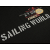 Kép 2/3 - 7XL,8XL,9XL,10XL méretű A.Sailing fekete extra nagyméretű férfi rövid ujjú póló nyomott felirattal, 100% prémium pamutból. Rendeljen kényelemesen, gyors szállítással!2