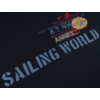 Kép 3/3 - 2XL méretű A.Sailing sötétkék extra nagyméretű férfi rövid ujjú póló nyomott felirattal, 100% prémium pamutból. Rendeljen kényelemesen, gyors szállítással!2
