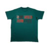 Kép 1/3 - 2XL nagyméretű A.Wild zöld férfi rövid ujjú póló nyomott felirattal, 100% prémium pamutból. Rendeljen kényelemesen, gyors szállítással!1