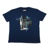 Kép 1/3 - Férfi nagy 3XL,4XL,5XL,6XL méretű P.Vespucci indigó kék rövid ujjú póló, divatos vitorlás mintával, 100% prémium pamutból. Rendeljen kényelemesen, gyors szállítással vagy jöjjön el hozzánk személyesen üzletünkbe!1