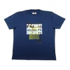 Kép 1/3 - Nyári 3XL,4XL,5XL,6XL-nagyméretű férfi rövid ujjú póló kék színben, divatos vízilabdás mintával. Rugalmas prémium minőségű pamutból a kényelmes hétköznapokra. Rendeljen online, pár kattintással vagy jöjjön el hozzánk személyesen!1