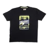 Kép 1/4 - Nyári 3XL,4XL,5XL,6XL-nagyméretű férfi rövid ujjú póló sötétkék színben, divatos tengerparti mintával. Prémium minőségű 100% pamutból a kényelmes hétköznapokra. Rendeljen online, pár kattintással vagy jöjjön el hozzánk személyesen!1