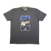 Kép 1/4 - Nyári 3XL,4XL,5XL,6XL-nagyméretű férfi rövid ujjú póló szürke színben, divatos tengerparti mintával. Prémium minőségű 100% pamutból a kényelmes hétköznapokra. Rendeljen online, pár kattintással vagy jöjjön el hozzánk személyesen!1