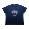 Kép 1/3 - Nyári 3XL,4XL,5XL,6XL-nagyméretű férfi póló. Indigó kék színű, színes nyomott mintás és feliratos. 100% prémium minőségű pamutból. Rendeljen online, pár kattintással vagy jöjjön el hozzánk személyesen!1