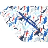 Kép 3/5 - Extra nagy 2XL-10XL méretű MC.Shark fehér alapszínű, színes cápás férfi fürdőnadrág, cipzáras zsebekkel. Rendeljen online, gyors szállítással vagy látogasson el hozzánk üzletünkbe!2