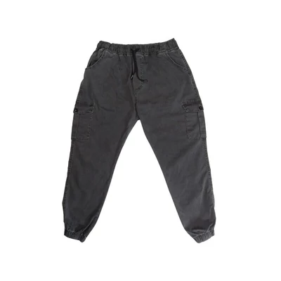 Nagyméretű férfi oldalzsebes jogger farmernadrág 2XL grafit Nagyméretű férfi oldalzsebes jogger farmernadrág 2XL grafit