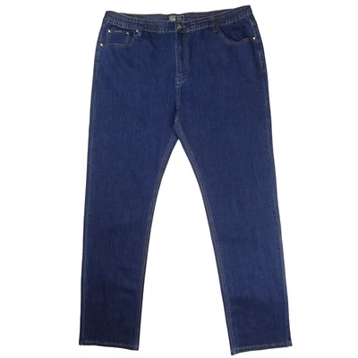 Nagyméretű férfi gumis derekú farmernadrág 44-es kék Nagyméretű férfi gumis derekú farmernadrág 44-es kék