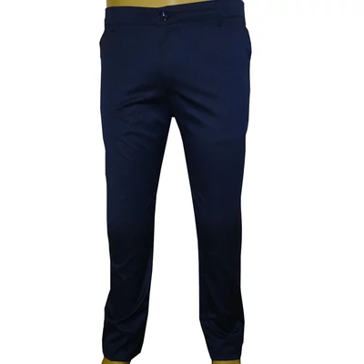 Nagyméretű férfi alkalmi nadrág sötétkék 38-as