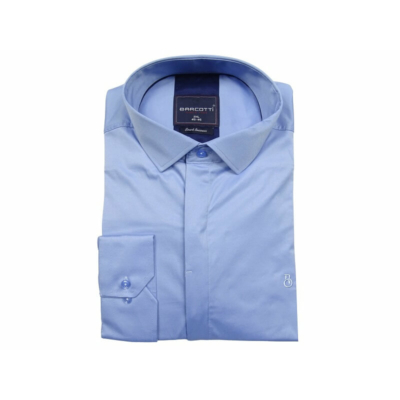 Extra nagy 2XL-6XL méretű B.Kék férfi hosszú ujjú pamut szatén ing. Kényeztető luxus érzés a mindennapokra.Rendeljen online kényelmesen vagy jöjjön el személyesen üzletünkbe!