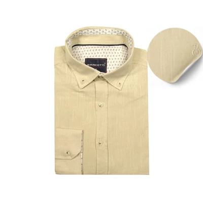 2XL,3XL,4XL,5XL,6XL nagy méretű B.Bézs férfi hosszú ujjú lenvászon ing. Kellemes viselet a meleg időben.Rendeljen online kényelmesen vagy jöjjön el személyesen üzletünkbe!