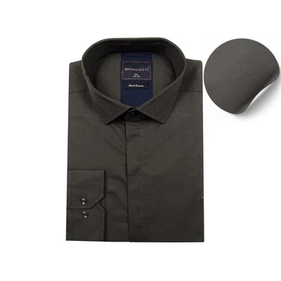 2XL,3XL,4XL,5XL,6XL-B.Szürke férfi nagyméretű rejtett gombos hosszú ujjú ing rugalmas pamut anyagból.Rendeljen online kényelmesen vagy jöjjön el személyesen üzletünkbe!