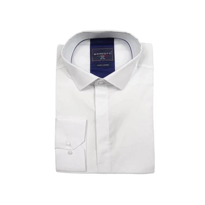 2XL-6XL méretű B.Fehér férfi nagyméretű rejtett gombos hosszú ujjú ing rugalmas pamut anyagból.Rendeljen online kényelmesen vagy jöjjön el személyesen üzletünkbe!