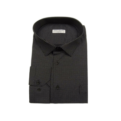 5XL-11XL Extra nagyméretű alkalmi M.Fekete, pöttyös zsebes férfi hosszú ujjú ing kiváló minőségű rugalmas pamutból.Rendeljen online kényelmesen vagy jöjjön el személyesen üzletünkbe!
