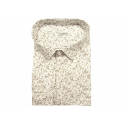 4XL-11XL Extra nagyméretű alkalmi M.Strom fehér barna mintás zsebes férfi hosszú ujjú ing kiváló minőségű rugalmas pamutból.Rendeljen online kényelmesen vagy jöjjön el személyesen üzletünkbe!