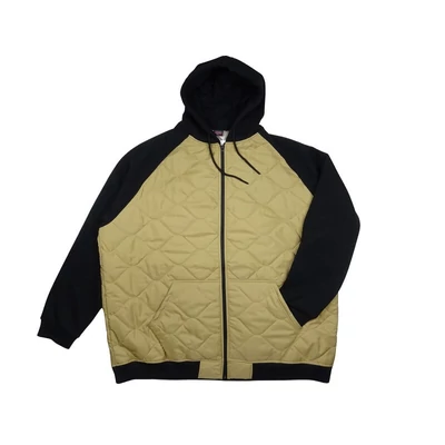 Nagyméretű férfi steppelt pulcsi dzseki camel 3XL