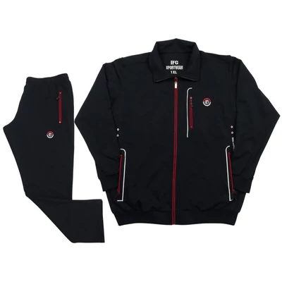 Nagy XL-6XL méretű FC.Free sötétkék férfi melegítő szett sok zsebbel, rugalmas pamut anyagból.Rendeljen online kényelmesen vagy jöjjön el hozzánk személyesen!