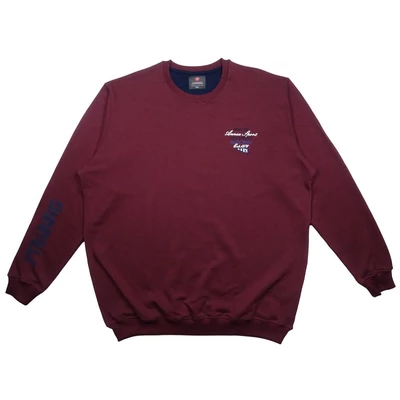 Sportos A.Bordó férfi nagyméretű sportos pulóver hétköznapokra 2XL-6XL méretekben.Rendeljen kényelemesen online vagy jöjjön el hozzánk üzletünkbe!1