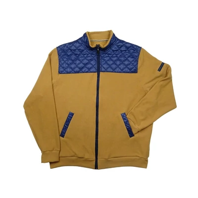 3XL,4XL,5XL,6XL,7XL méretű-T.Bézs Elegant férfi nagyméretű cipzáras pulóver steppelt vállbetéttel.Prémium minőségű 100% pamutból.Rendeljen kényelemesen online vagy jöjjön el hozzánk üzletünkbe!1