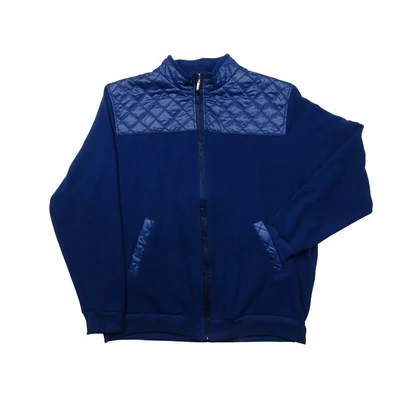3XL,4XL,5XL,6XL,7XL méretű-T.Kék Elegant férfi nagyméretű cipzáras pulóver steppelt vállbetéttel.Prémium minőségű 100% pamutból.Rendeljen kényelemesen online vagy jöjjön el hozzánk üzletünkbe!1