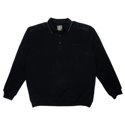 Férfi 3XL-9XL méretű sportos elegáns GC.Fekete galléros pulóver.Prémium minőségű, puha 100% pamutból.Rendeljen kényelemesen online vagy próbálja fel személyesen üzletünkben!1