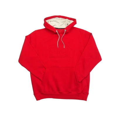 Extra nagy 3XL-8XL méretű férfi kenguruzsebes pulóver, piros színben, 3D feliratokkal.Prémium minőségű 100% pamutból. Rendeljen online, vagy jöjjön el hozzánk személyesen!