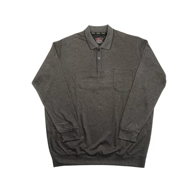 2XL,3XL,4XL,5XL,6XL nagyméretű sportosan elegáns A.Antracit Elegant zsebes férfi galléros pulóver.Prémium minőségű 100% pamutból.Rendeljen kényelemesen online vagy próbálja fel személyesen üzletünkben!1