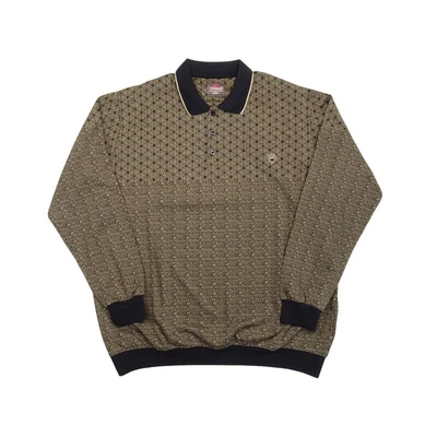 2XL-6XL nagyméretű sportosan elegáns A.Bézs Jakar férfi galléros pulóver.Prémium minőségű rugalmas pamutból.Rendeljen kényelemesen online vagy próbálja fel személyesen üzletünkben!1
