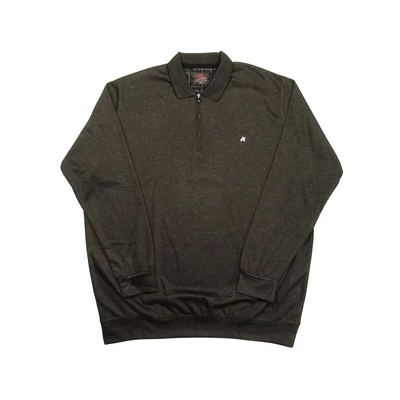 2XL-6XL nagyméretű sportosan elegáns A.Fekete Elegant férfi félcipzáras galléros pulóver.Prémium minőségű 100% pamutból.Rendeljen kényelemesen online vagy próbálja fel személyesen üzletünkben!1