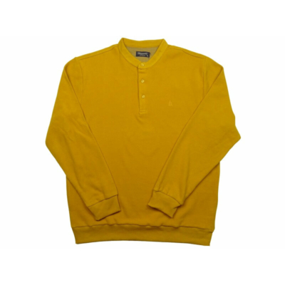 Divatos 3XL,4XL,5XL-nagyméretű férfi állógalléros pulóver mustár sárga színben.Prémium minőségű, puha pamutból.Rendeljen kényelemesen online vagy próbálja fel személyesen üzletünkben!1