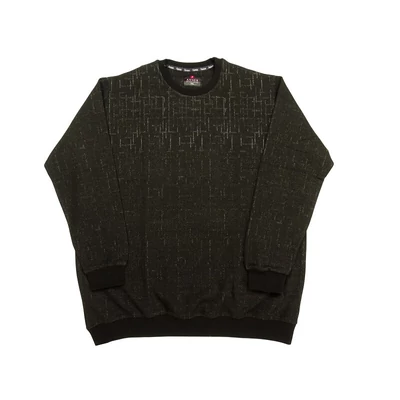 Nagyméretű férfi férfi pulóver Maze fekete 2XL Nagyméretű férfi férfi pulóver Maze fekete 2XL
