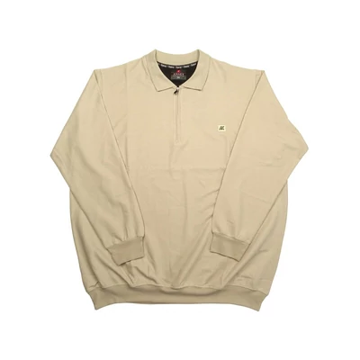 Sportosan elegáns férfi 2XL,3XL,4XL,5XL,6XL- nagyméretű A.Simply bézs galléros pulóver.Prémium minőségű rugalmas pamutból.Rendeljen kényelemesen online vagy próbálja fel személyesen üzletünkben!1