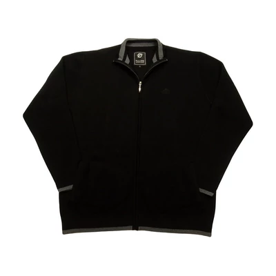 Elegáns XL-7XL nagyméretű-Lux fekete férfi kötött kardigán rendkívül puha és rugalmas anyagból.Rendeljen kényelemesen online vagy jöjjön el hozzánk üzletünkbe!1